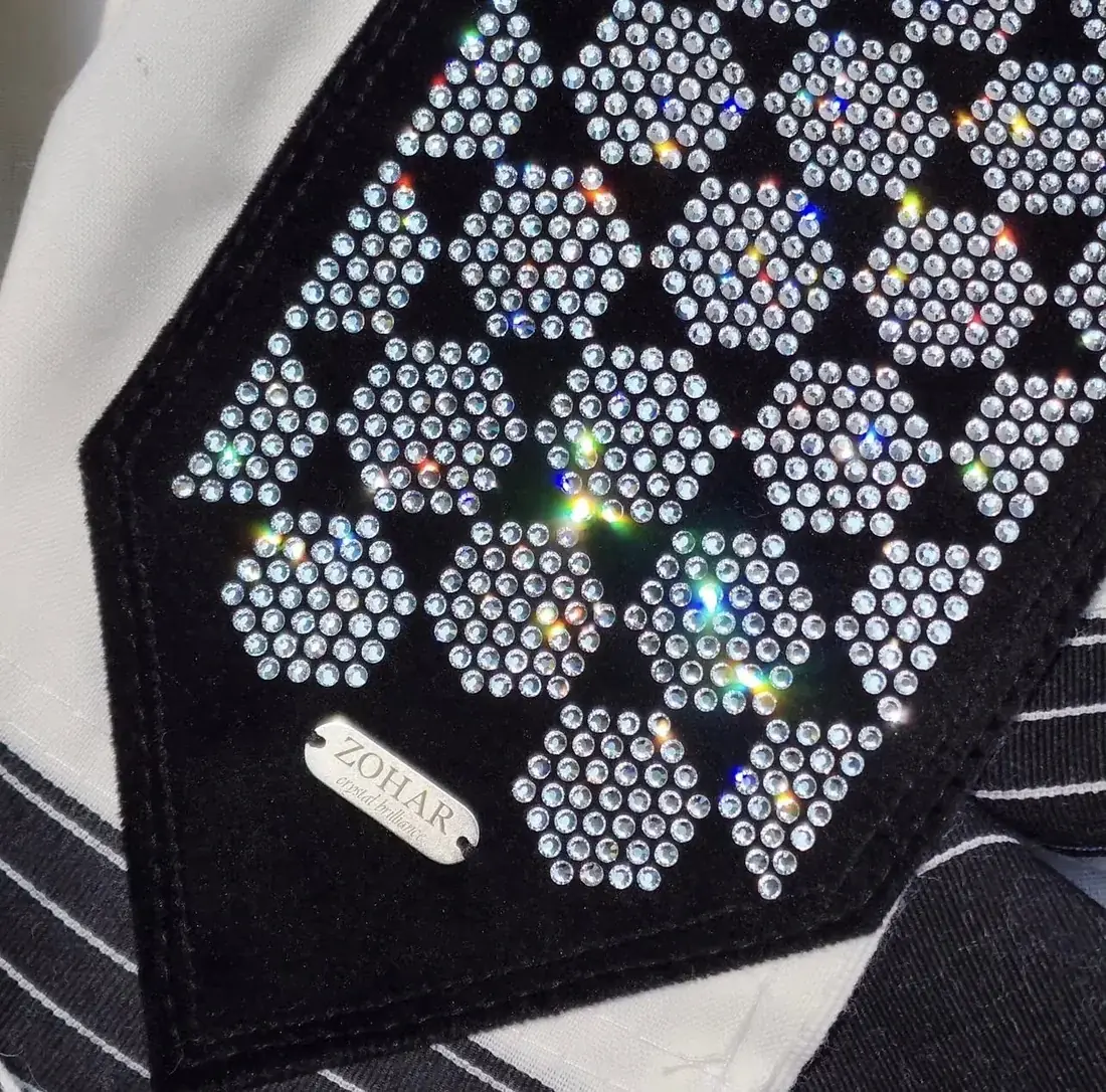 Clear crystal hexagons